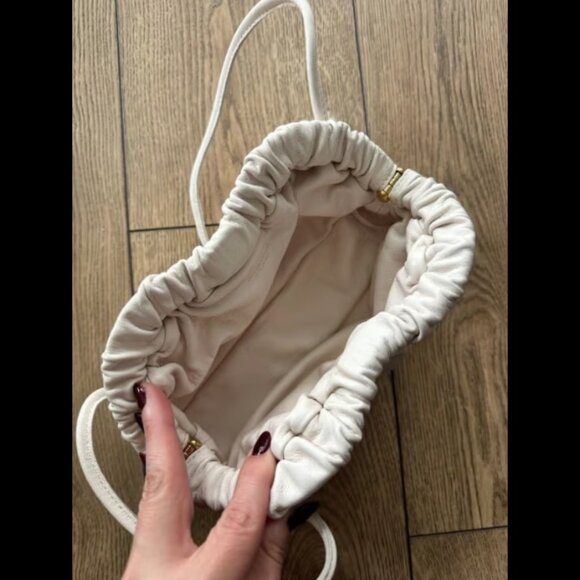 Mansur Gavriel Mini Cloud Clutch Puff in Cream/Whit - Picture 10 of 10